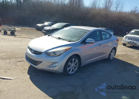 2013 Hyundai Elantra Limited from USA, damaged, VIN KMHDH4AE5DU494992